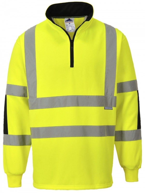 Portwest hi vis rugby shirt yellow